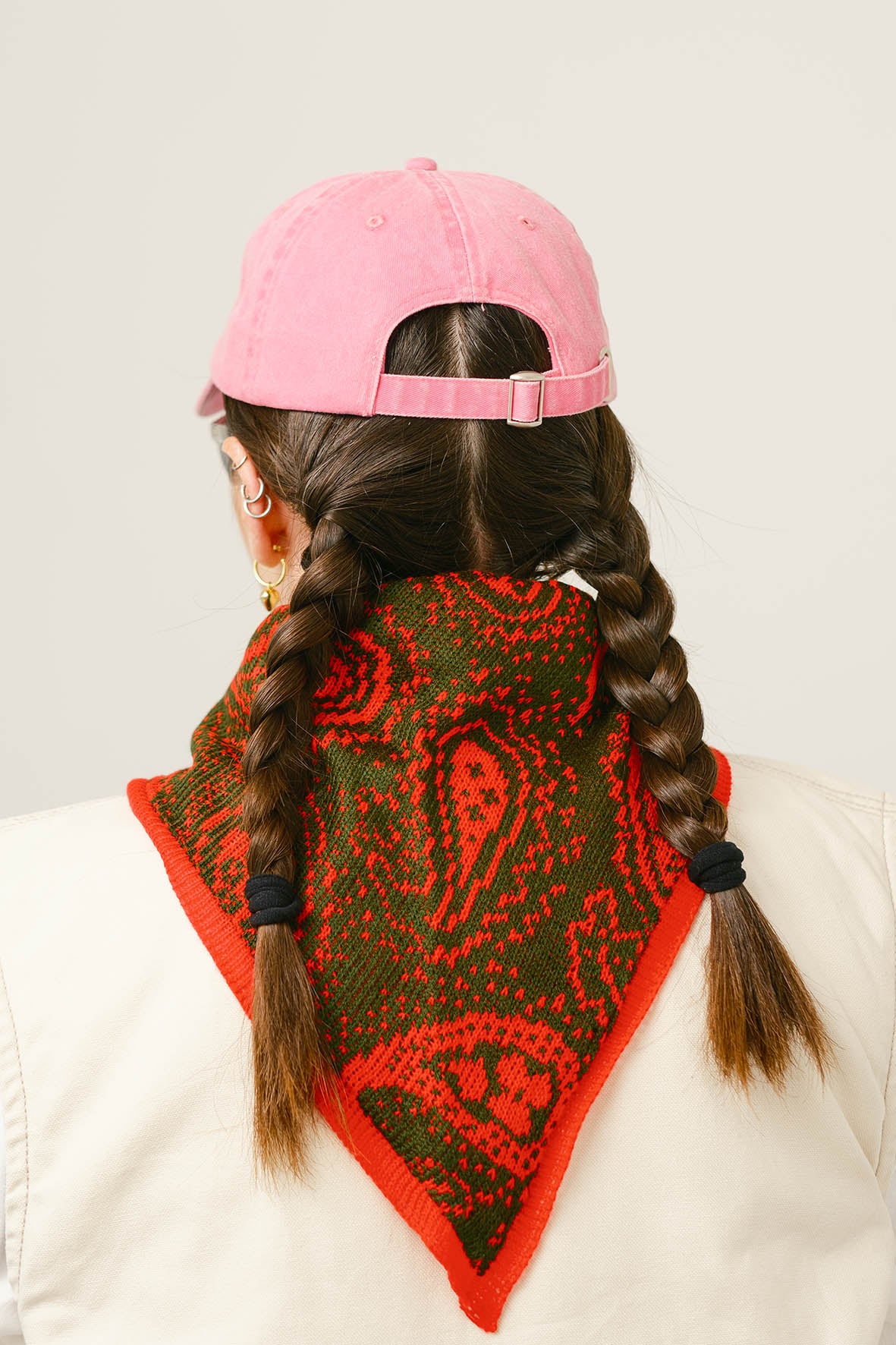 Bandana tejida rojo